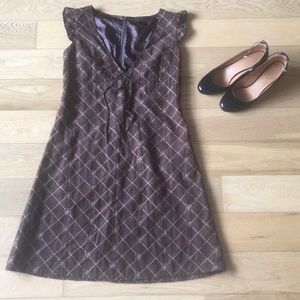 Brown Suede Mini Dress